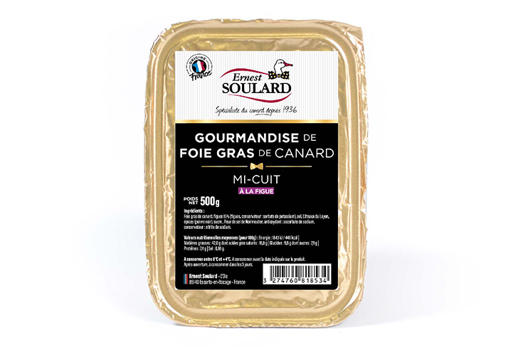 Foie Gras De Canard Entier Mi Cuit La Figue Local Ernest Soulard