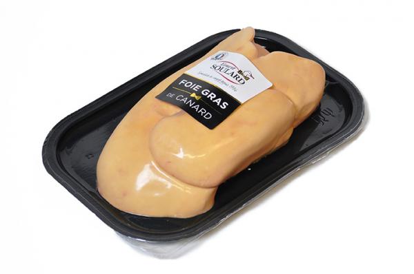 Foie gras de canard cru éveiné REFLETS DE FRANCE : la barquette de
