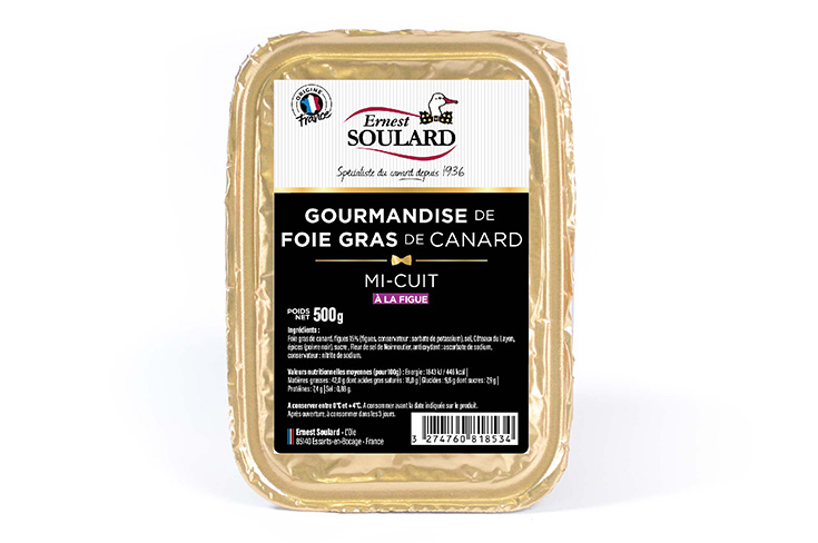 Foie gras de canard entier mi-cuit à la figue - 100% local